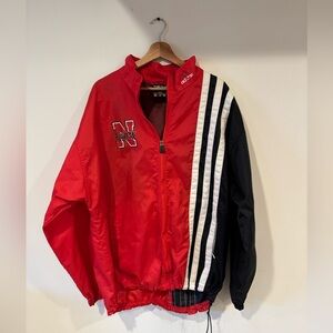 Vintage Adidas Nebraska Jacket / Windbreaker